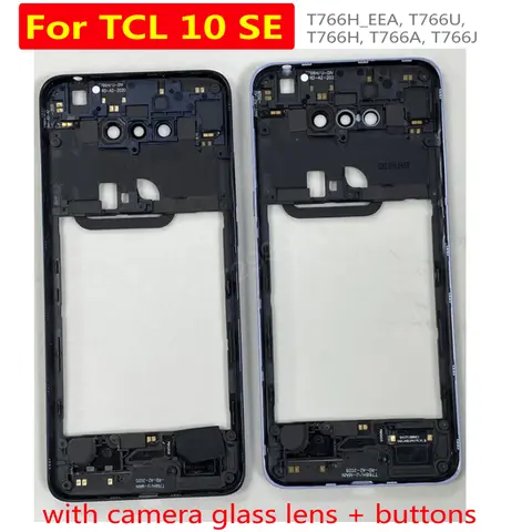 Sbff300f139db4e0da389c2dbc62bfe2f5_480x480q75 High Quality Middle Frame Case Cover with Rear Camera Glass Lens + Flash TCL 10 SE T766H T766J T766U Phone Parts Replacement (New) - Image 1