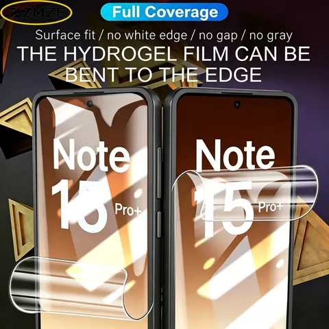 Sc025c3319fa0441eadd1a949cb7fb2f8K_480x480q75 4PCS Hydrogel Film Xiaomi Redmi Note 15 Pro Plus 14 13 12 11Pro Plus Screen Protector Redmi Note 11S 10S 9T 8T HD Film (New) - Image 1