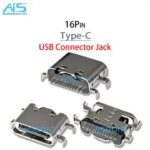 10Pcs Lot Type-C USB Charging Port Jack socket charger Connector dock Tablet Hheld computers Mobile Phone 16Pin 12Pins (New)
