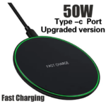 50W Wireless Charger For iPhone 14 15 16 17 Pro Xs Max Mini X Xr Induction Fast Charging Pad For Samsung S25 S26 S8 S9 S10 Note (New)