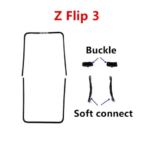 Bracket LCD Frame Bezel Screen Stand With Buckle Middle Soft Pad For Samsung Galaxy Z Flip 3 4 5 6 F731 F721 F711 F741 (New)