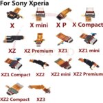 Original USB Dock Charging Connector Port Charger Board Flex Cable Sony Xperia X XZ XZ1 XZ2 Mini Premium Compact Permance (New)