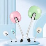 Universal Motorcycle Scooter Aluminum Alloy Handlebar Collapsible Round Shape Rearview Side Mirror Base Modified Accessories (New)
