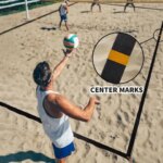 26.3 x 52.6 Beach Volleyball Lines for Sand 2.5inch Wide Court Line with Sand Bag Outdoor Sand Beach Volleyball Boundary (New)