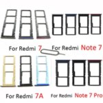 SIM Card Slot Tray Xiaomi Redmi 7 7A Note 7 Pro Original Phone BackShell SIM Chip SD Card Holder Drawer Redmi Note 7 Pro Bangladesh (New)