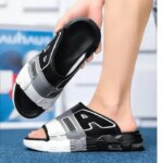 High Quality Slippers for Men Air Cushion Design Slide Man Summer New PVC Soft Non Slip Mens Sports Flip Flops Chanclas Hombrew (New)