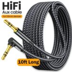 3.5mm Jack Audio Cable 90 Degree Elbow Male to Male Speaker Aux Wire For Samsung Xiaomi MP3/4 Video Car Headphone Adapter Cord (New)