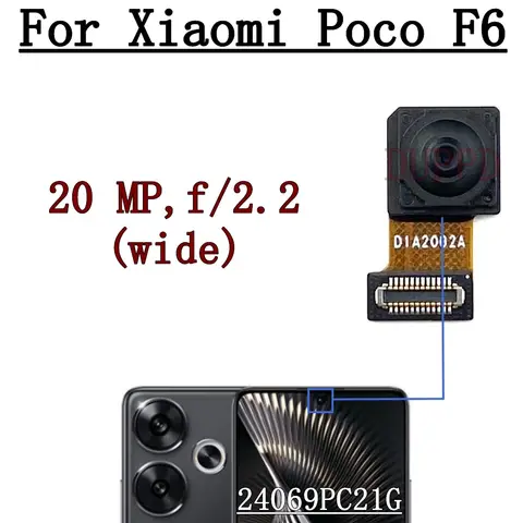 Sc1f2a56bac2c4d90a8a2fb239a3cefa7Q_480x480q75 Front Rear Camera Xiaomi Poco F6 PocoF6 24069PC21G Frontal Selfie Wide Main Back Facing Camera Flex Cable Parts (New) - Image 1