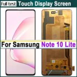 High quality 6.7'' AMOLED Display Samsung Note 10 Lite LCD Display SM N770F SM N770F/DS Touch Screen Assembly Repair Parts Bangladesh (New)