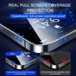 4PCS 9D Full Cover Tempered Glass iPhone 17 16 15 14 Pro Max 16 15 Plus Screen Protector iPhone 13 12 11 Pro X XR XS Max (New)