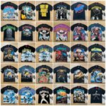 European American Casual Godspeed Trade Rock Band Retro Washing Short Sleeve T-Shirt Casual Loose Men Women Couples Bottom Shirt (New)