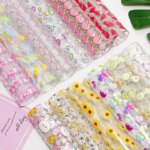 30cm*20cm Transparent PVC Leather Sheets Star Heart Decorate Bow Jelly Glitter Crafts For Bags DIY Synthetic Leather J209 (New)