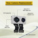 OEM Rear Camera iPhone 7 7 Plus Main Back Camera Replacement iPhone 7 7 Plus Main Rear Camera with Flex Cables 4K Video (New)