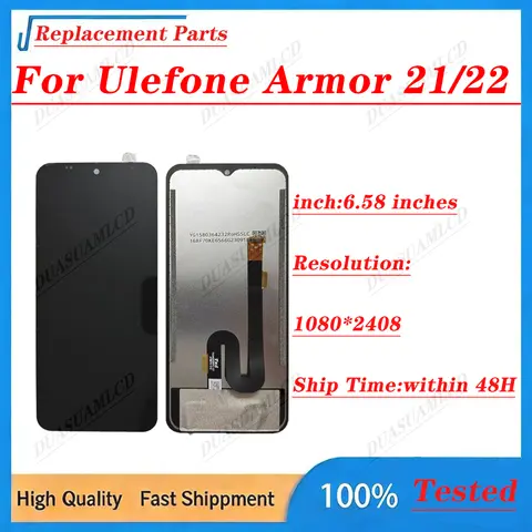 Sc34056bfab0941b2aa2c52d9ab1e782dm_480x480q75 658 Inch LCD Display Touch Digitizer Screen Replacement Ulefone Armor 21 Armor 22 Repair Parts (New) - Image 1