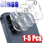 1 5 Camera Lens Protector Glass Apple iPhone 14 15 16 Pro Max Plus Camera Screen Tempered Glass Film iPhone 13 Mini Bangladesh (New)