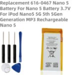 616 0467 Hot SALE Replacement Battery ipod Nano 5 5G 5th Generation MP3 Li Polymer Rechargeable Nano 5 Batteries+Tool kit Bangladesh (New)