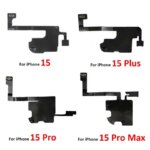 13pro 14promax New Front Ear Earpiece Speaker Proximity Light Sensor Flex Ribbon Cable IPhone 13 14 15 16 Pro Max Plus Mini (New)
