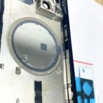 Rear Housing iPhone 13 13Mini Back Battery Door Rear Glass + Middle Frame Cover SIM Tray Side Key Replacement CE Logo (New)