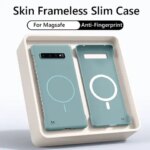 For Magsafe Frameless Magnetic Wireless Charging Phone Case For Samsung Galaxy S10 Plus S10Plus Slim Hard Back Cover (New)
