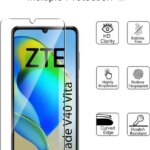 2 4 Pcs ZTE Blade V40 Vita 9H Tempered Glass ZTE Blade V40 Vita Screen Protector Glass (New)