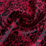 Pre-cut 1pc of Leopard-Patterned Thin hard Organza fabric Gauze Measures 19.68X57.08inch Precut - Hand Wash Only | Perfect (New)