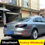 For CC Carbon Fiber Color ABS Material Rear Bumper Diffuser Splitters For Volkswagen Passat CC Sedan 4Door 2009-2012 Car Styling (New)