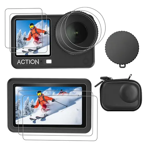 Sc5d5844e23504f4db9cfea0be7657723x_480x480q75 For DJI Osmo Action 6 5 Pro 4 3 Screen Protector Tempered Glass Film Lens Cover Cap Bag Case for DJI Action 4 5Pro Accessories (New) - Image 1