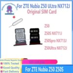 Original ZTE Nubia Z50 Z50 Ultra Z50S Z50S Pro SIM Card Tray Reader Holder Slot Adapter NX713J NX712J NX711J Repair Bangladesh (New)