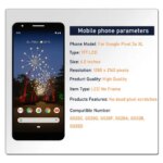60 TFT LCD Google Pixel 3a XL LCD Display Touch Screen Digitizer Assembly Google Pixel 3AXL G020C G020G Replacement (New)