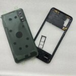 Samsung Galaxy A50 2019 A505 A505F A505DS Housing Case Middle Frame Cover+Battery Back Cover Rear Lid Door+Camera Lens parts (New)