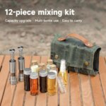 12Pcs Mini Condiment Bottle Condiment Container Set Outdoor Seasoning Bottles Sets Camping Picnics Fishing Barbecue Dropshipping (New)