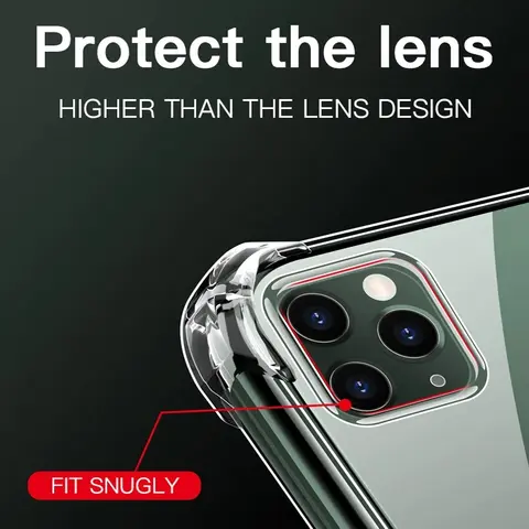 Sc7c0f7d3b80a43d18f5af0d0bb6d2108q_480x480q75 Clear Phone Case For iPhone 11 12 13 14 15 16 Pro Max Mini 16E 7 8 Plus Xr Xs SE 2020 2022 Silicone Soft Transparent Cover (New) - Image 1