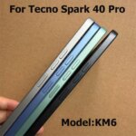For Tecno Spark 40 Pro Middle Frame Front Bezel Housing Case Back Mid Plate Models Lcd Supporting Holder Replacement KM6 (New)