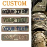 Custom Camo Name Tape Patch Personalized Embroidered Text Patch Hook & Loop Tactical Patch for Vest Cap Backpack (New)
