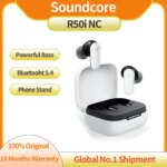 Soundcore R50i NC Noise Cancelling Earbuds Strong Smart Noise Cancelling Powerful Bass 2-in-1 Case Bluetooth 54 (New)