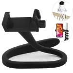 Universal Baby Monitor Holder Flexible Silicon Clip Clamp Mobile Phone Stand Ideal IP Camera Mount Hole Free Crib Cradle Rod Bangladesh (New)