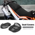 Motorcycle Seat Cover For 790 ADV 790 890 Adventure / S Anti-Slip 3D Mesh Seat Cushions Guard Breathable Passenger Seat Covers (New)