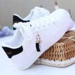 2022 Spring Fashion Platform Sneakers Women Comfortable Women Casual Shoes Lightweight Lace-up Breathable Mesh Shoes Woman Tenis (New)