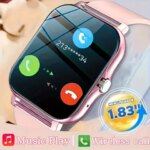 1.83 Sport Smart Watch Fitness Clock Health Monitor Waterproof Smartwatch Wireless Call Watches for Men Women IOS Android 2025 (New)