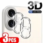 3 Camera Lens Glass iPhone 17 Air 16 Pro Max 16 Plus 15 14 11 13 12 Mini HD Clear Lens Protective Glass iPhone 16 Pro Bangladesh (New)