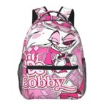 Hazbin Hotels Angel Dust Backpacks Boys Girls Bookbag Children School Bags Cartoon Kids Rucksack Shoulder Bag Large Capacity (New)