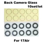 10set Back Camera Glass Lens iPhone 14 15 16 17 Pro Max Plus Air Rear Back Camera Lens Glass With 3M Sticker Repair (New)