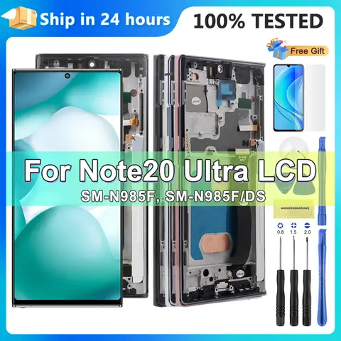 Sc9914d960cbc4d0391a203125ac24337K_480x480q75 100% Tested display note 20 ultra with frame, LCD for Samsung Galaxy Note 20 Ultra 5G N986B N985 Touch Screen Digitizer Assembly (New) - Image 1