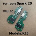 New Tecno Spark 20 20C 20 Pro Plus Pro+ Fast USB Charging Dock Board Jack Plug PCB Charger Port Connector Flex Cable (New)