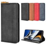 HTC U23 Pro 67inch U23PRO Retro Leather Flip Case Luxury Wallet Book Holder Magnetic Full Cover HTC U23 Pro Phone Bags (New)