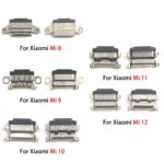 10Pcs New Xiaomi Mi 8 9 Se 9T 10 10T 11 11T 12 Lite Pro Mi A1 A2 A3 Micro USB Connector Charger Charging Port Jack Plug (New)