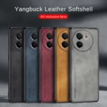 Sheepskin Leather Phone Cover vivo V30e 5G Case TPU Soft Frame Camera Protection Shell vivo V30 V 30 e 30e 5G 678inch (New)