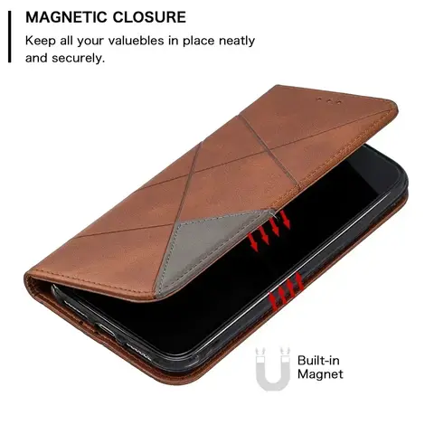 Scaccf0e9690c498a97e8a72019edbcf20_480x480q75 Magnet Closure Book Case OPPO A57 A58 A78 A38 A18 A17 A16S A15 A54 A9 A5 2020 A52 A72 A74 A94 A96 Wallet Flip Book Cover (New) - Image 1