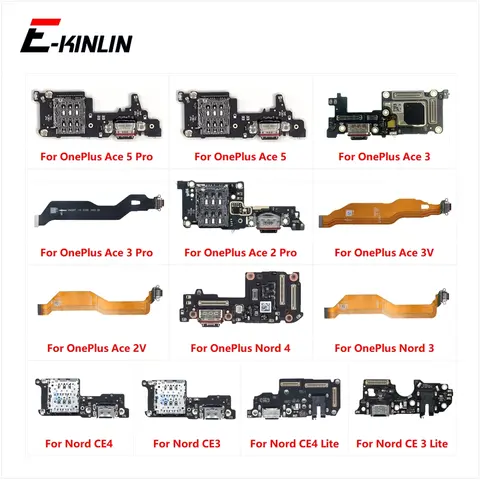 Scadea0ef74a54381bb3a7049f7448e9eS_480x480q75 Power Charger Dock USB Charging Port Plug Board Mic Flex Cable For OnePlus Nord 4 CE3 CE4 Lite Ace 2 3 5 Pro 2V 3V (New) - Image 1