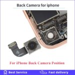100% Tested Back Rear Main Camera With Flash Module Sensor Flex For iPhone X 11 12 7 8 PLus SE 2020 High Quality (New)